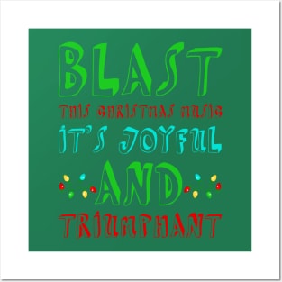 Blast This Christmas Music! Posters and Art